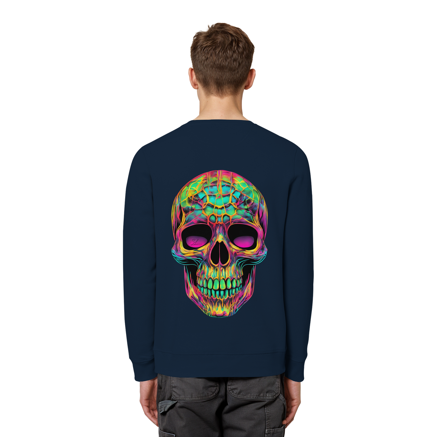 Psychedelic Skull - Organic Sweatshirt