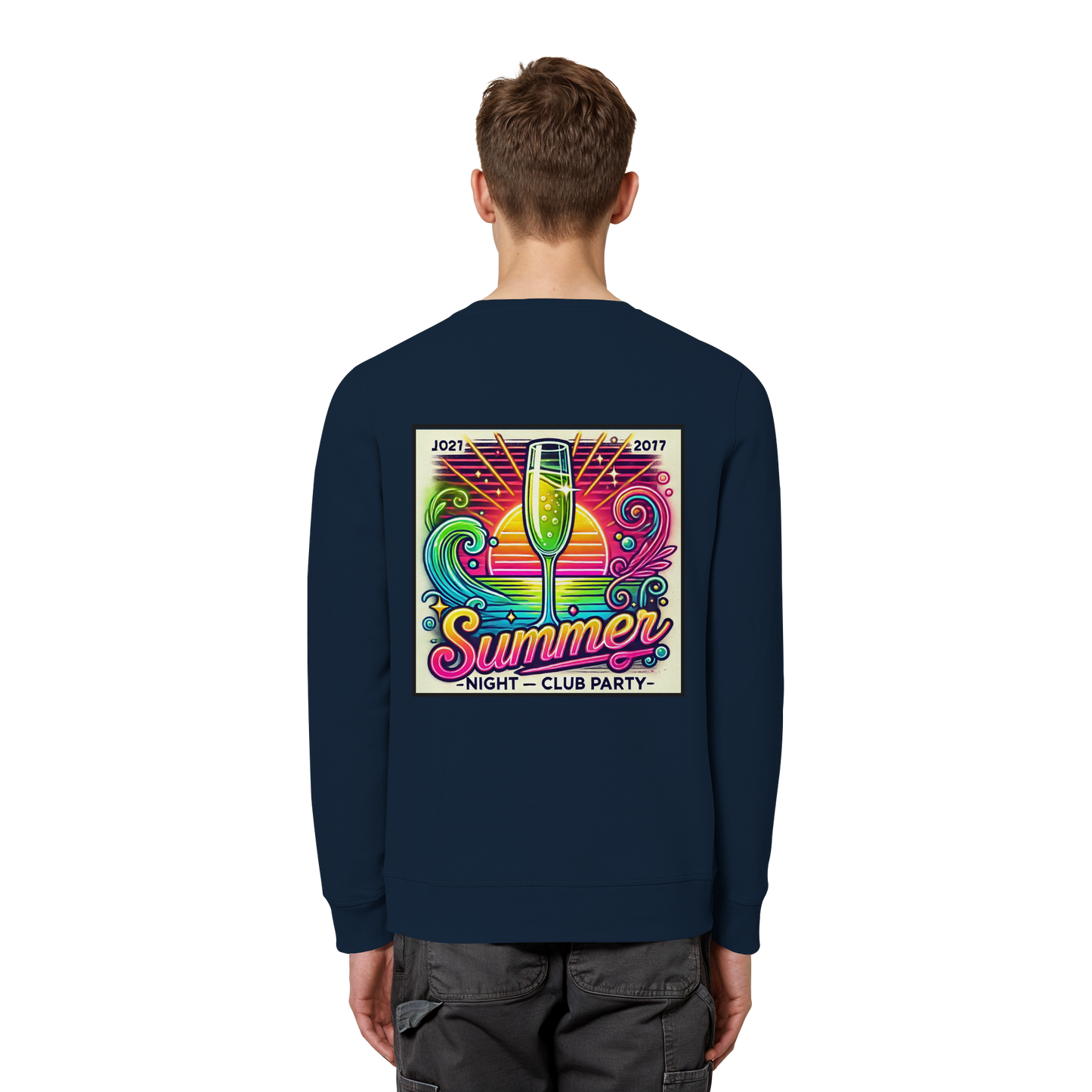 Ambiance fête d'été - Sweat-shirt bio