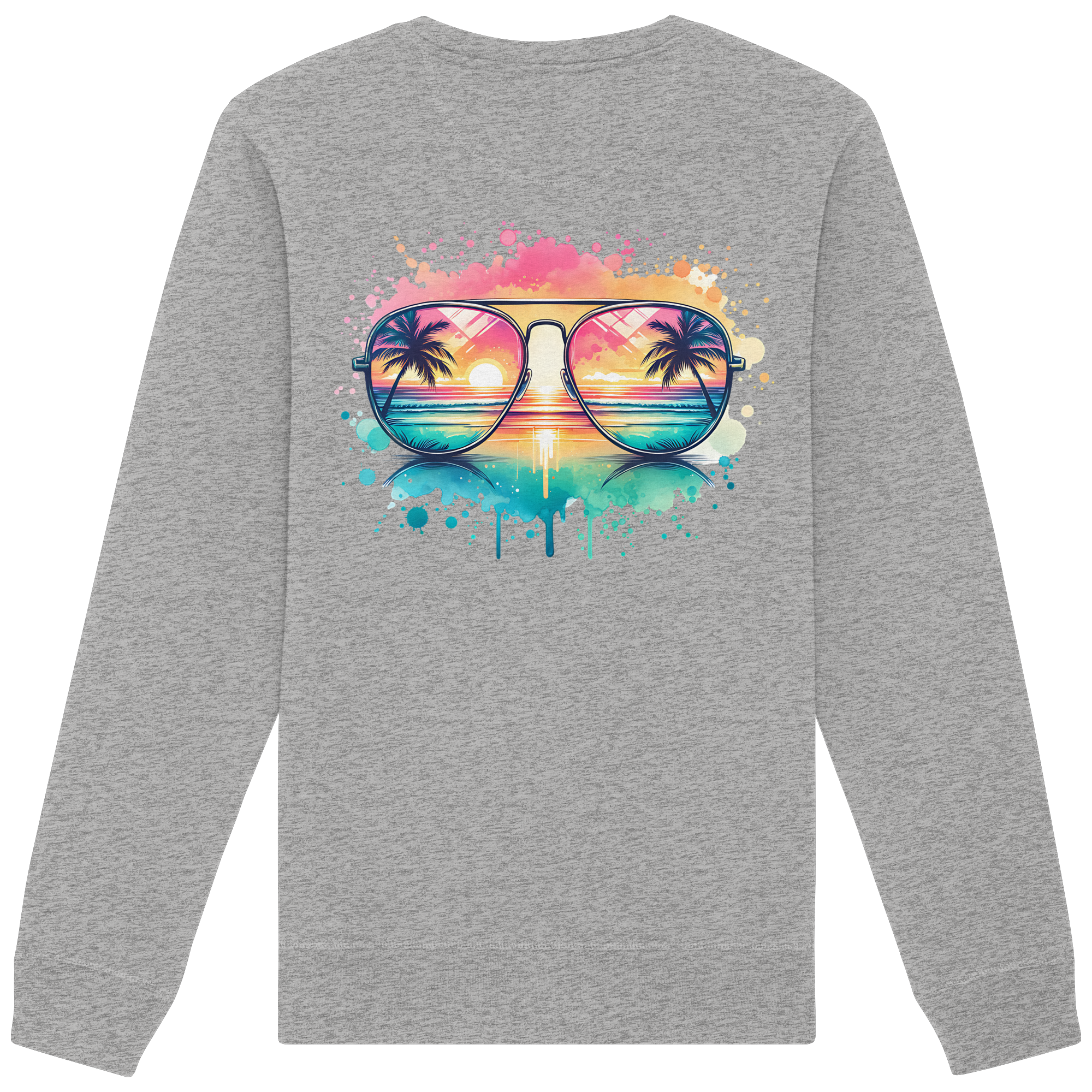 Tropical Sunset Glasses - Organic Sweatshirt