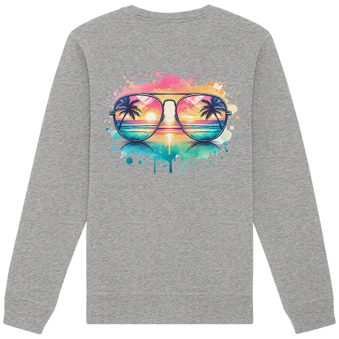 Tropical Sunset Glasses - Organic Sweatshirt