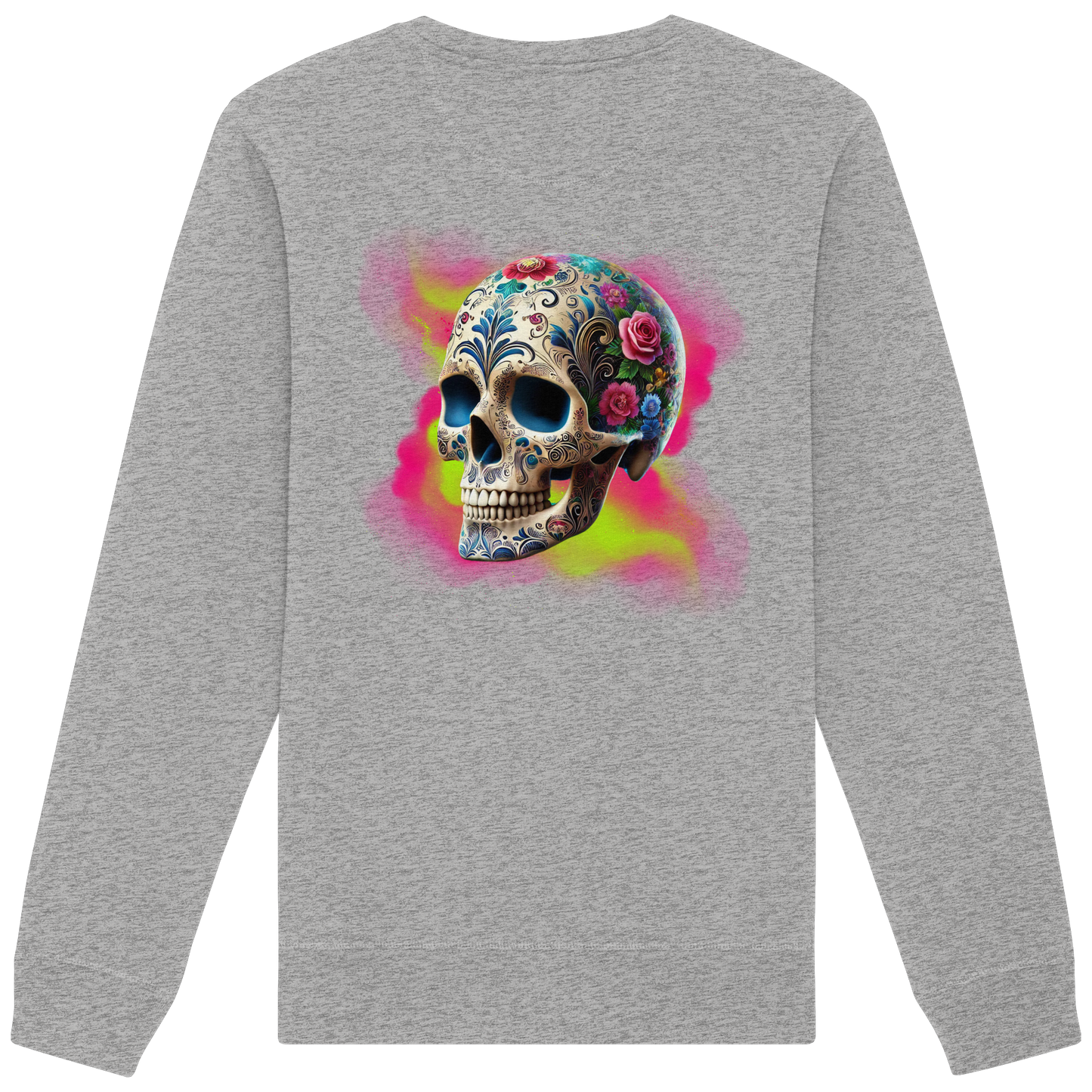 Floral Skull - Organic Sweatshirt