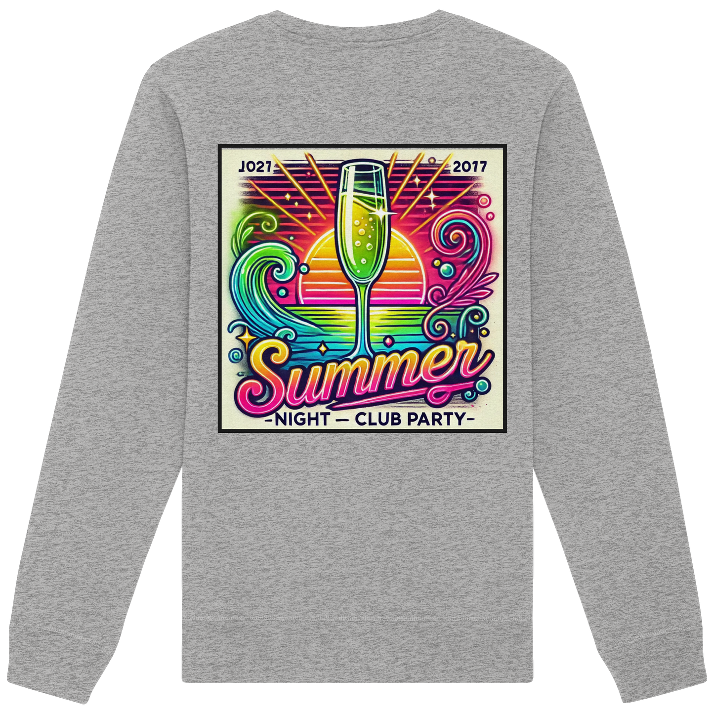 Ambiance fête d'été - Sweat-shirt bio
