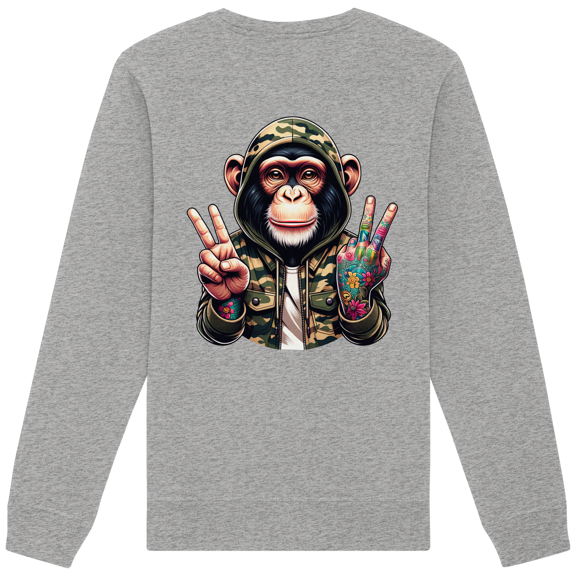 Jungle Ink Monkey - Organic Sweatshirt