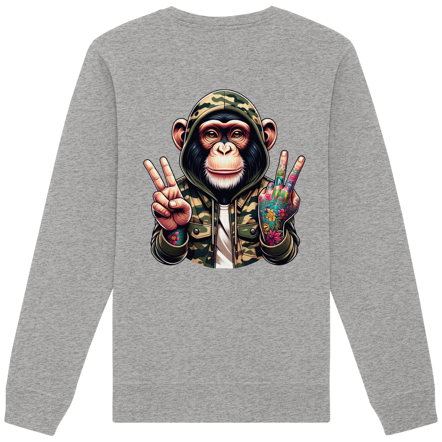 Jungle Ink Monkey - Organic Sweatshirt