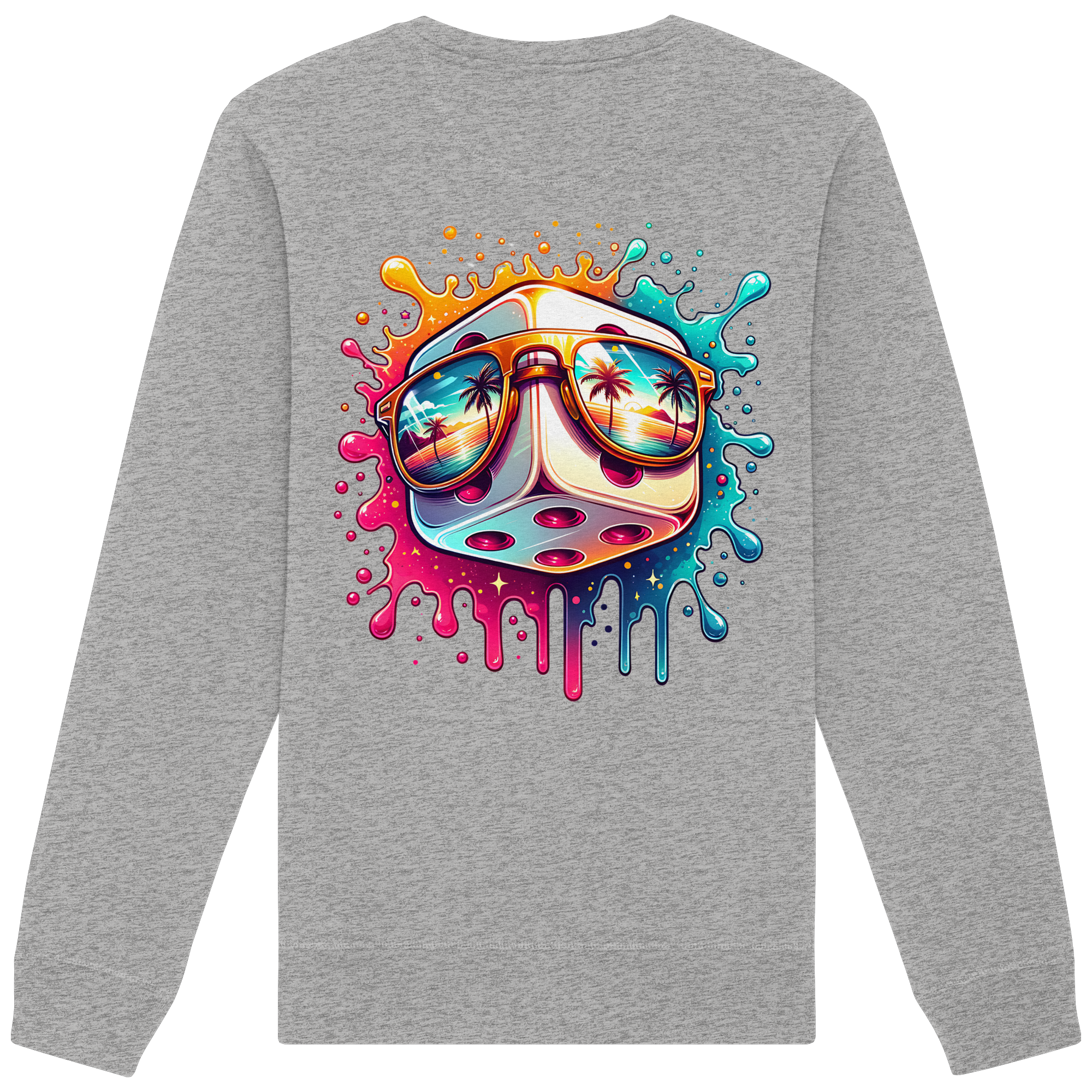 Sunset Vibes Dice - Organic Sweatshirt