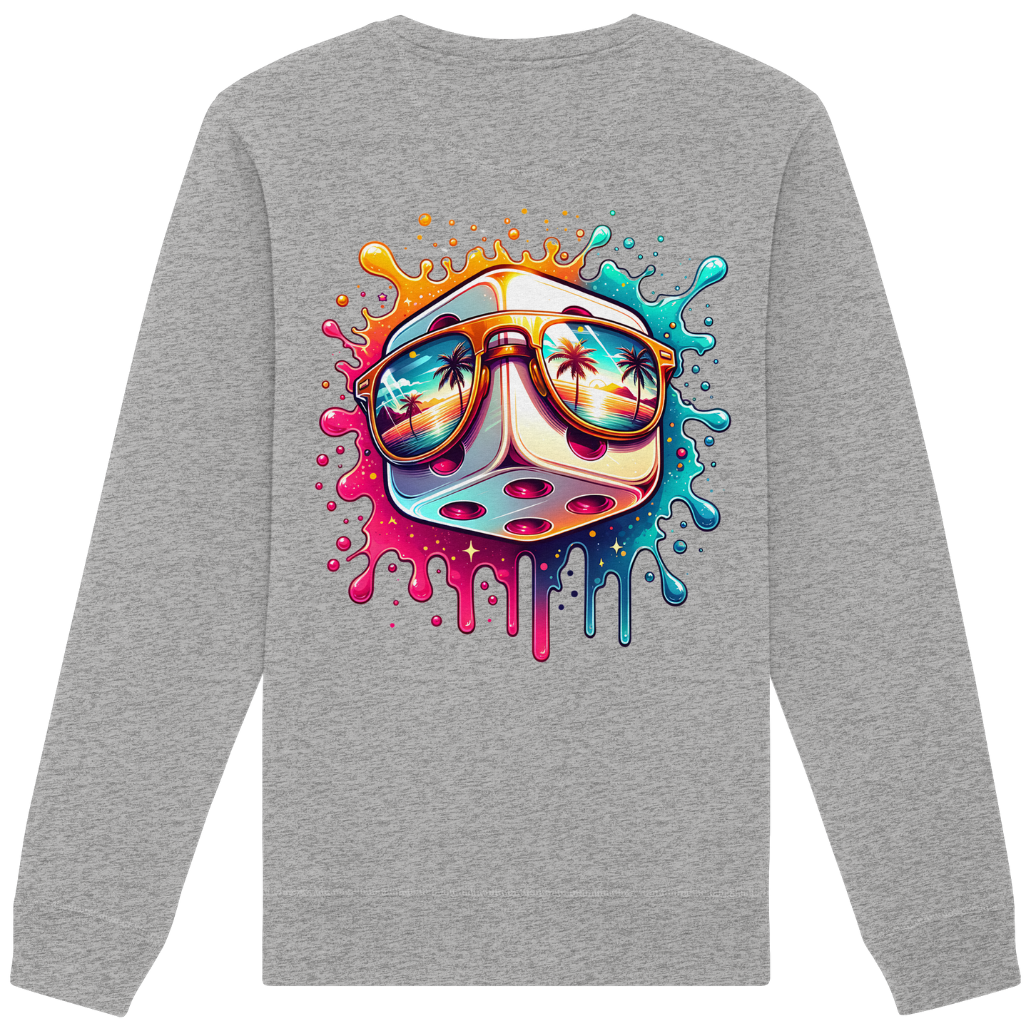 Sunset Vibes Dice - Organic Sweatshirt
