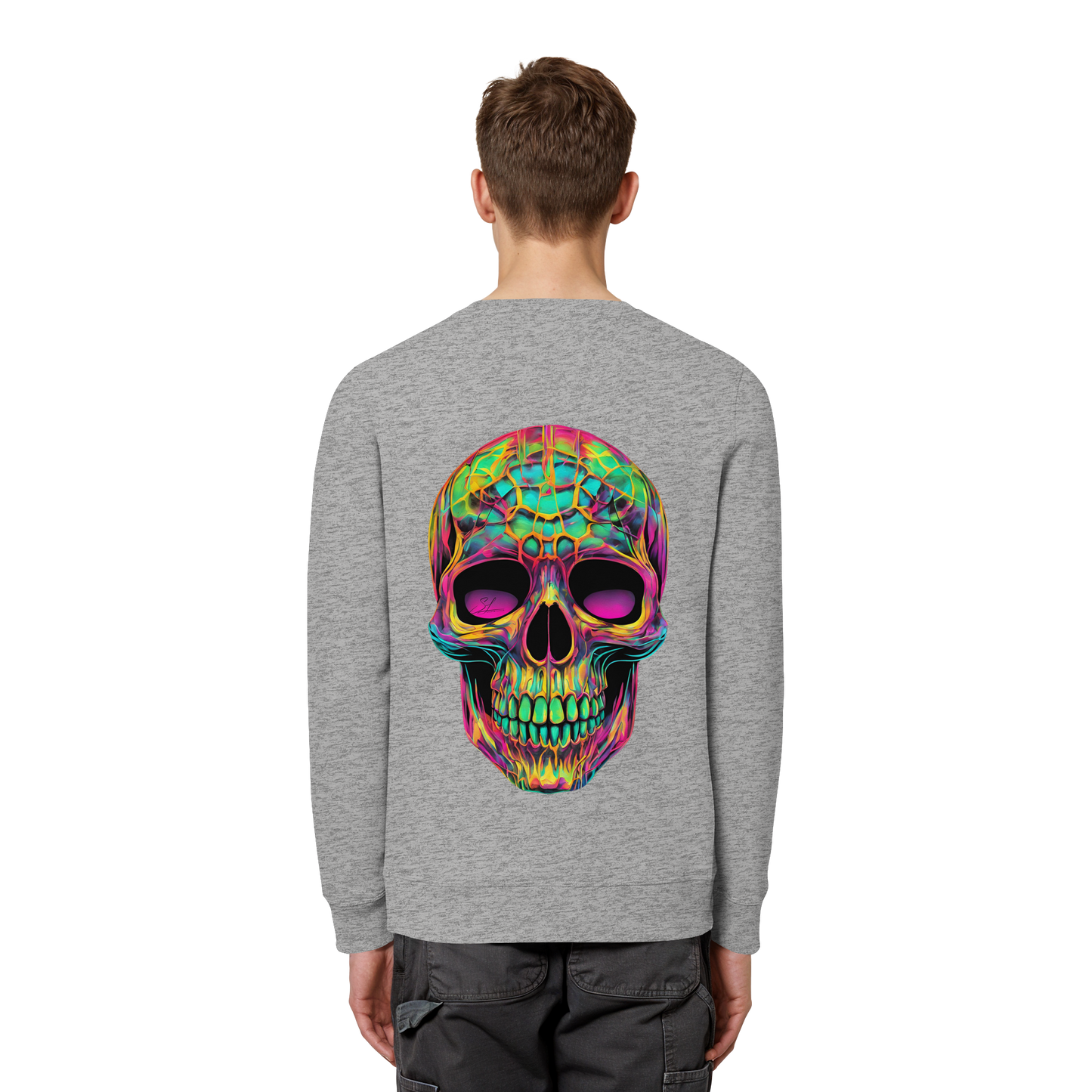 Psychedelic Skull - Organic Sweatshirt