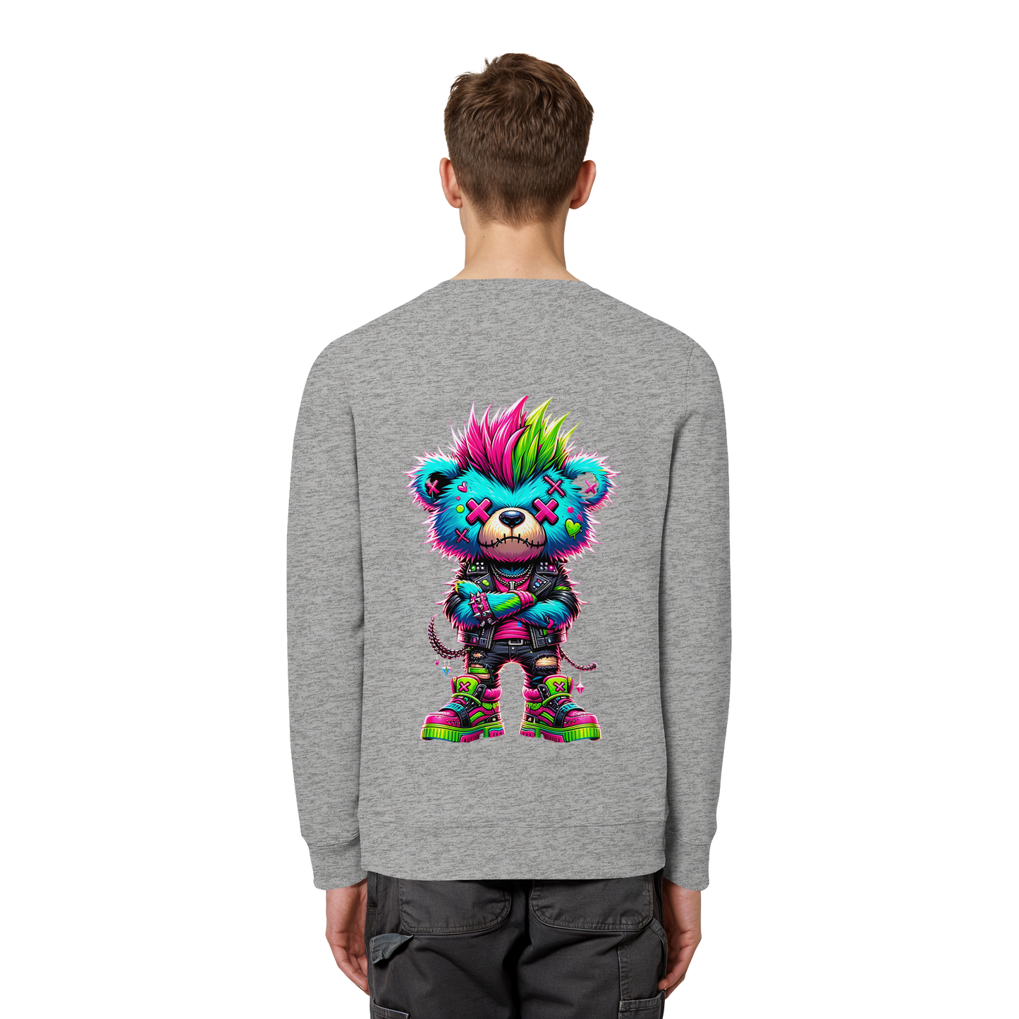 Punk Neon Teddy - Organic Sweatshirt