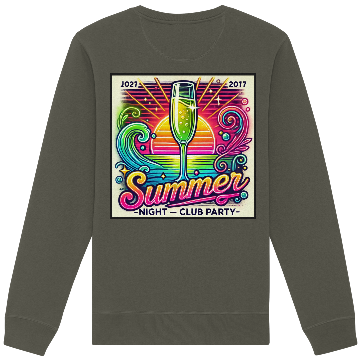 Ambiance fête d'été - Sweat-shirt bio