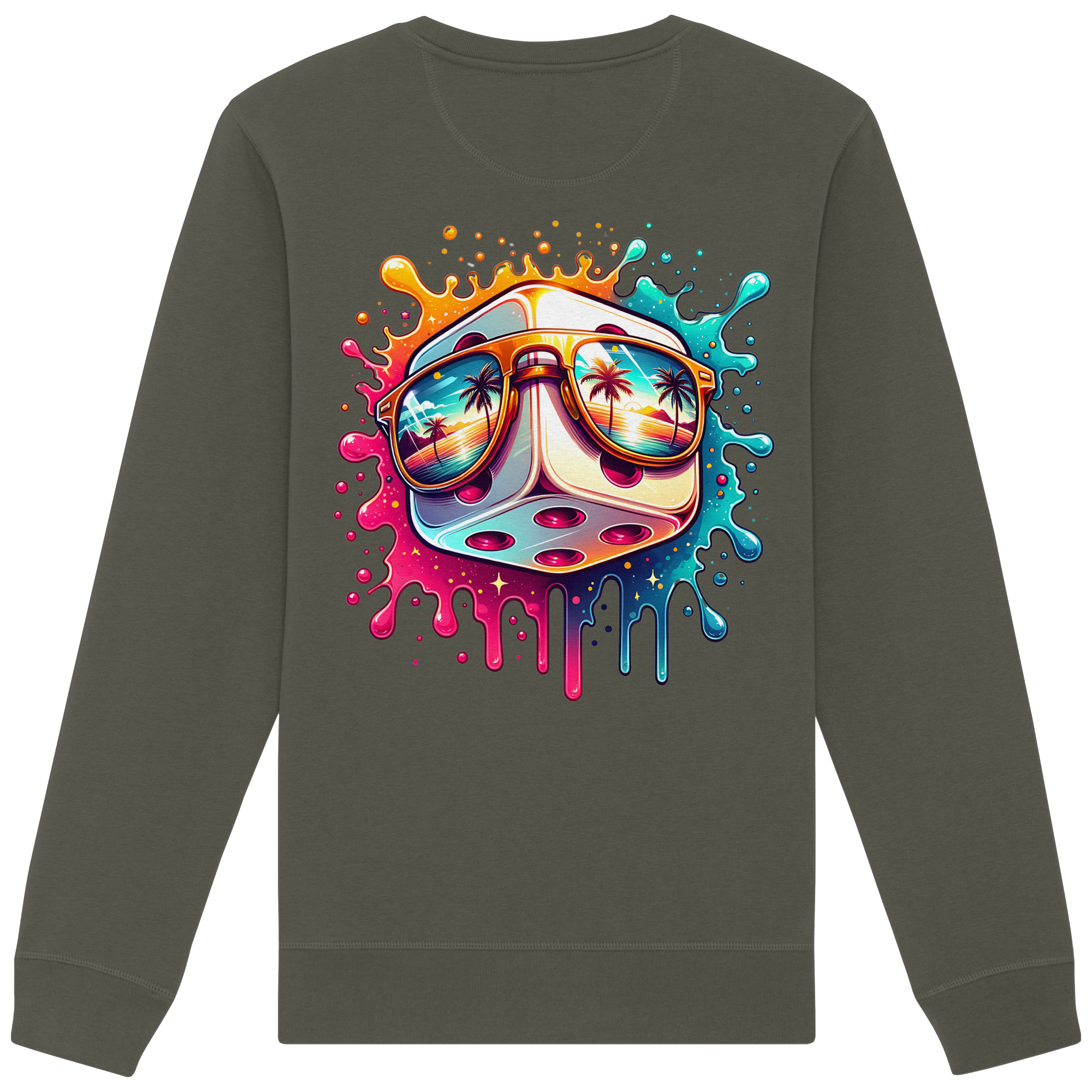 Sunset Vibes Dice - Organic Sweatshirt