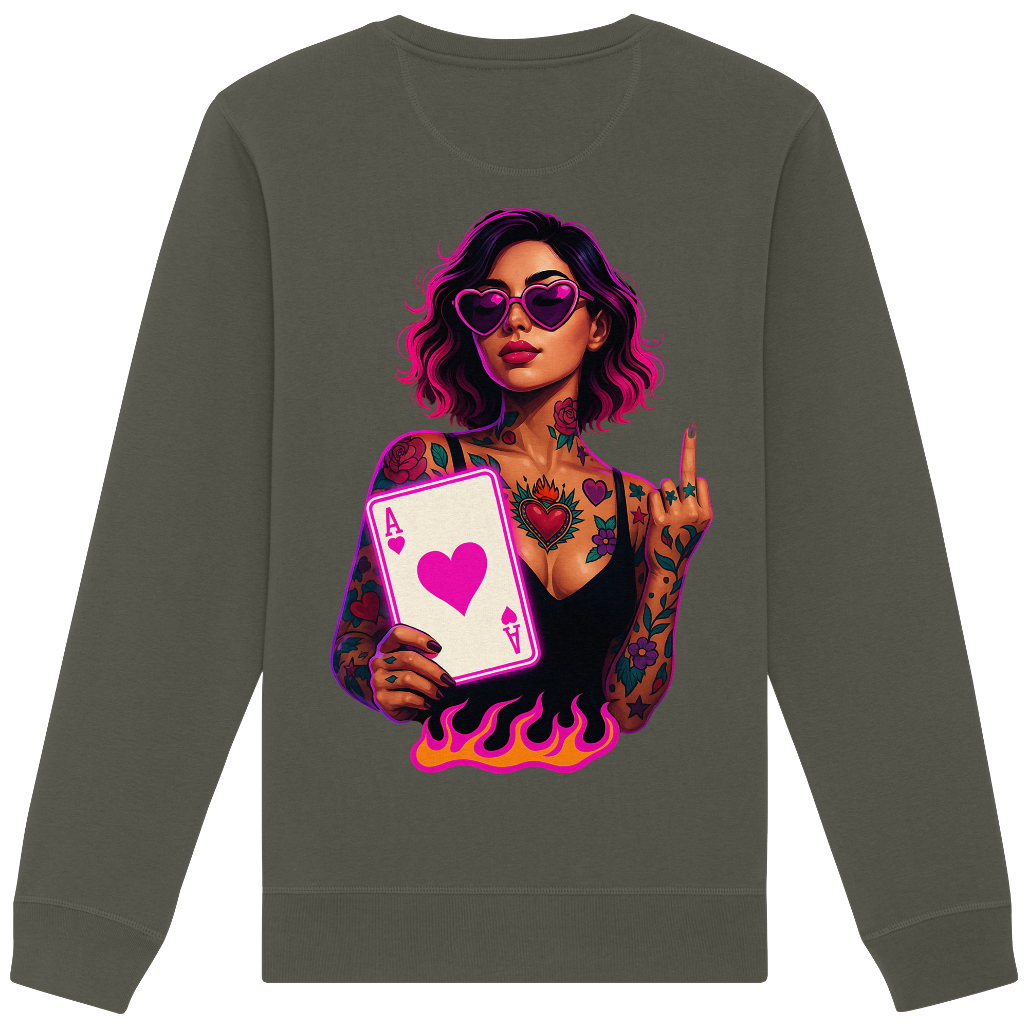 Queen of Hearts - Organic Sweatshirt