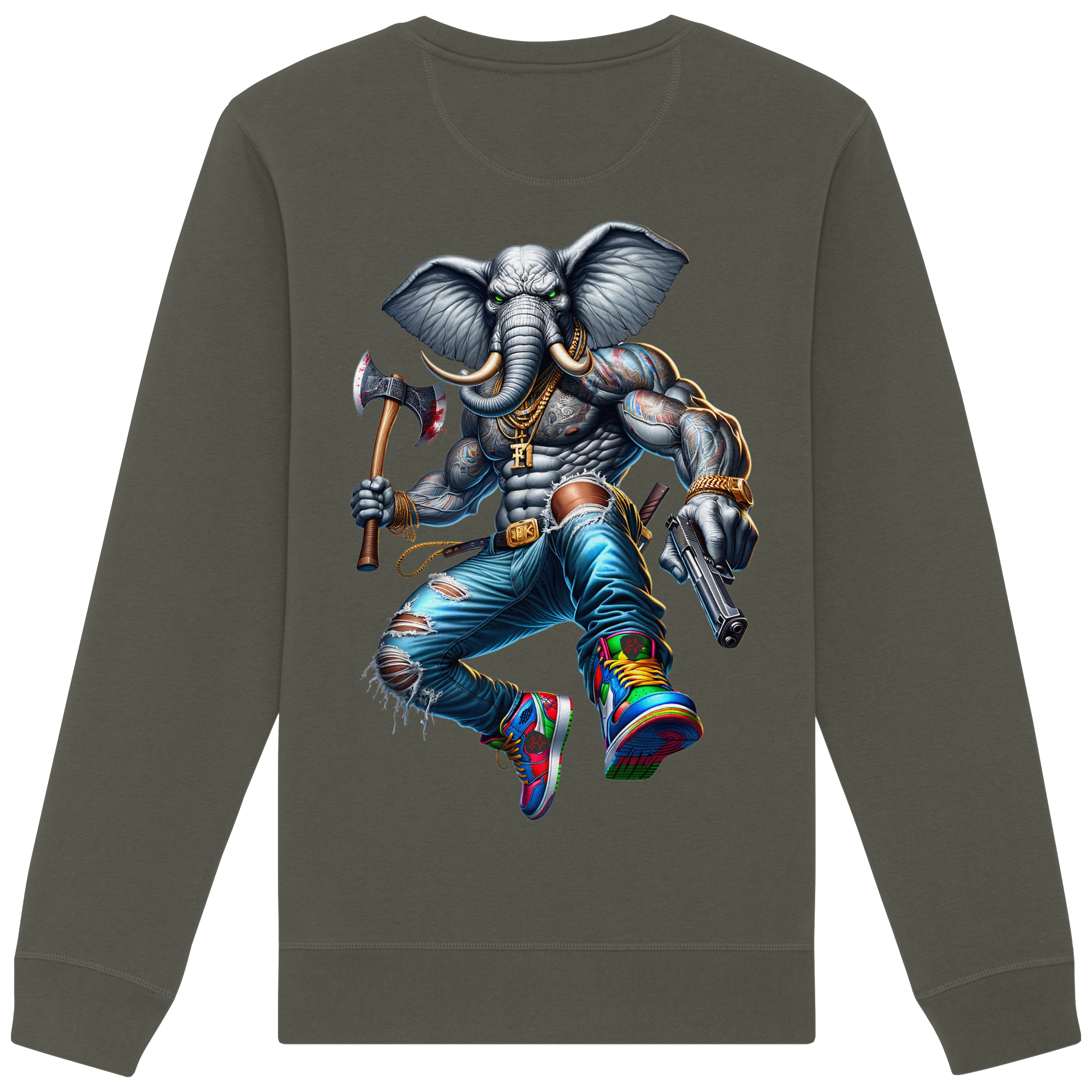 Elephant Warrior - Organic Sweatshirt