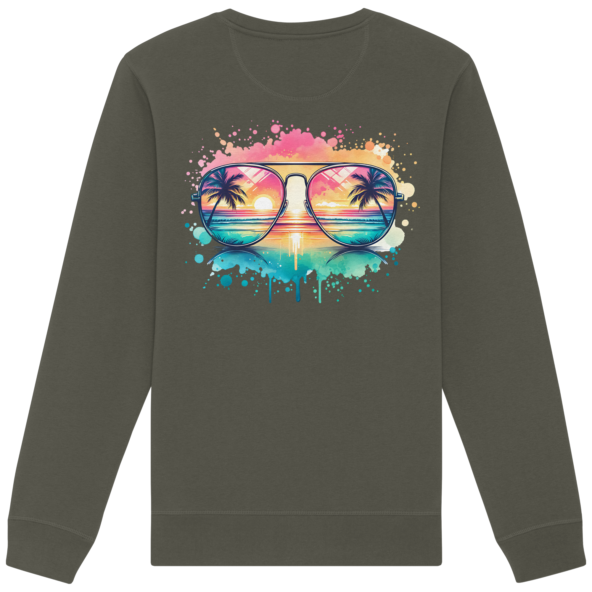 Tropical Sunset Glasses - Organic Sweatshirt