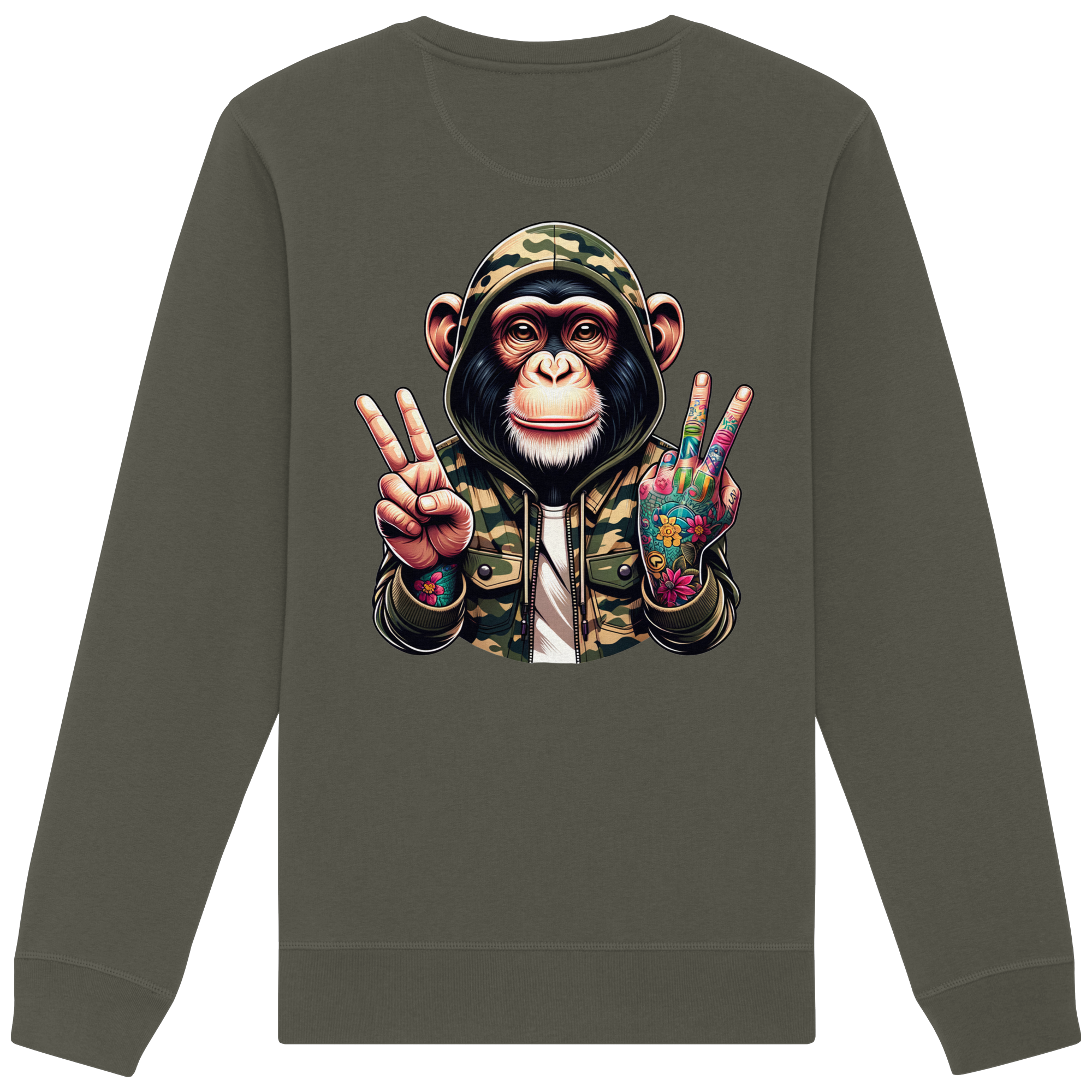 Jungle Ink Monkey - Organic Sweatshirt