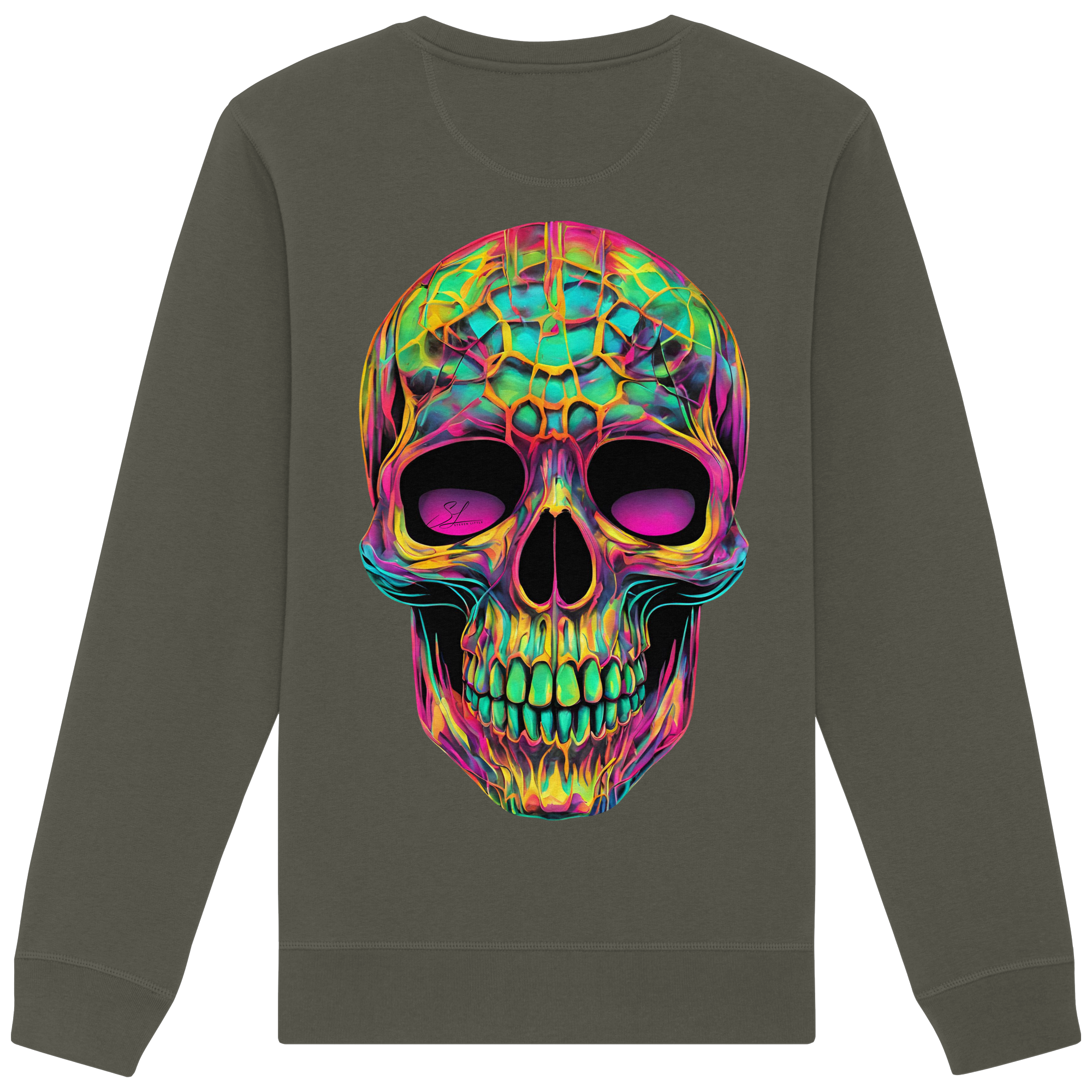 Psychedelic Skull - Organic Sweatshirt