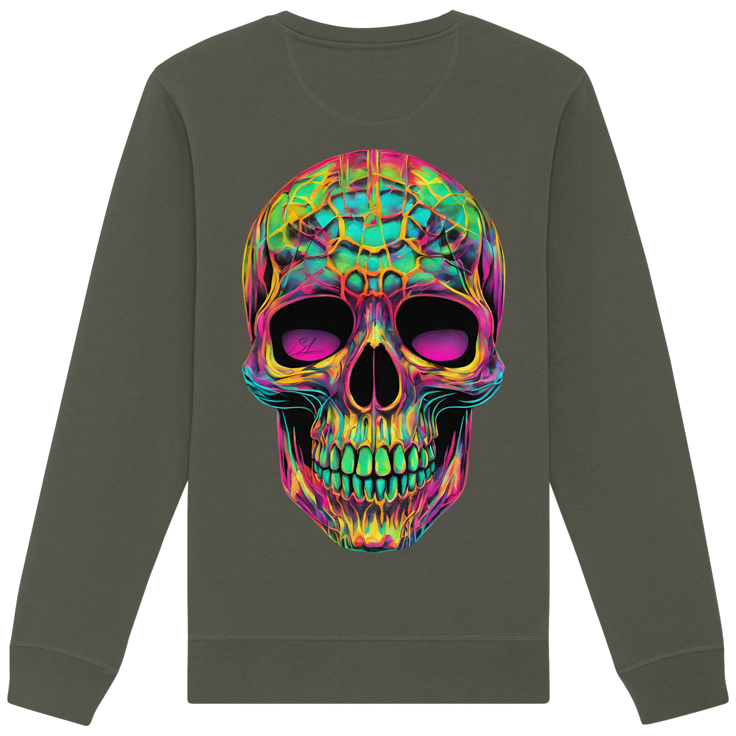 Psychedelic Skull - Organic Sweatshirt
