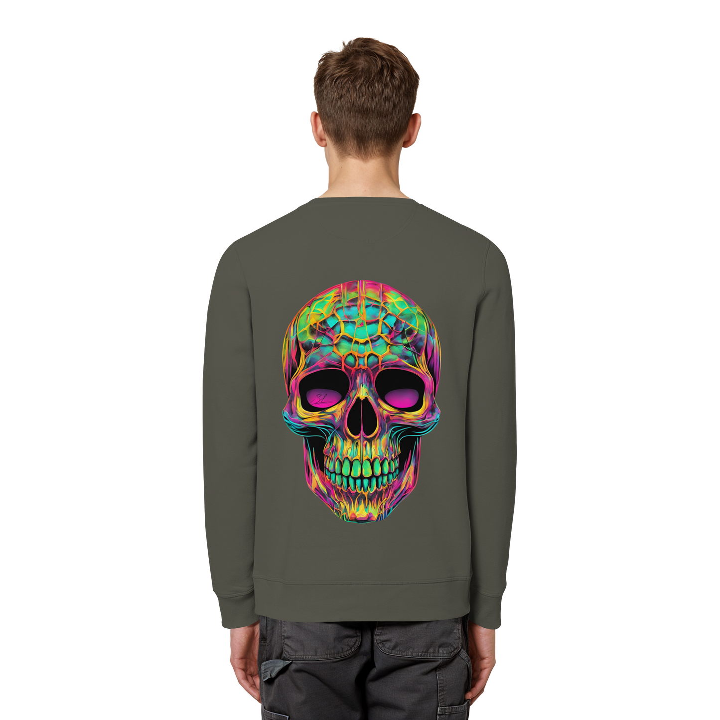 Psychedelic Skull - Organic Sweatshirt