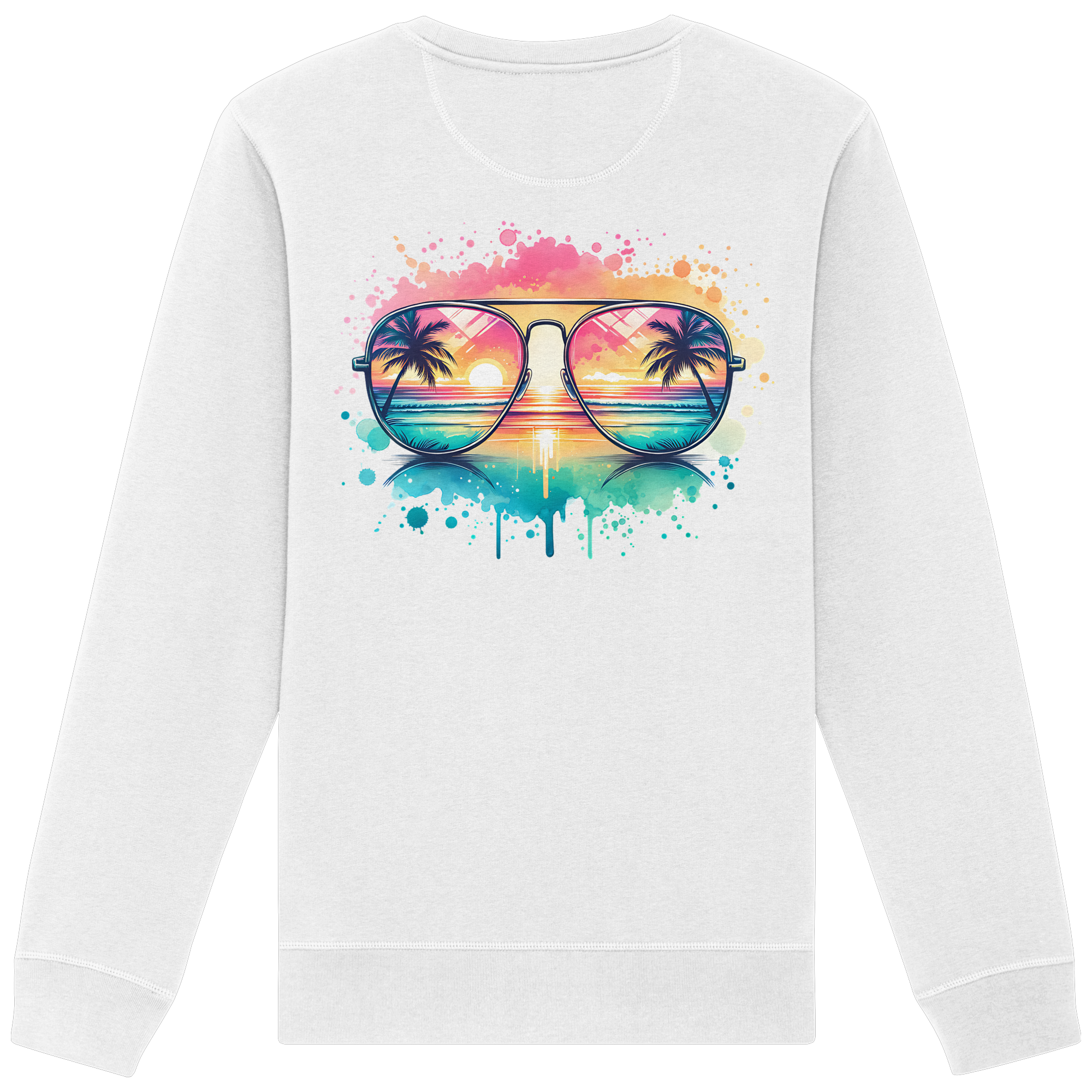 Tropical Sunset Glasses - Organic Sweatshirt