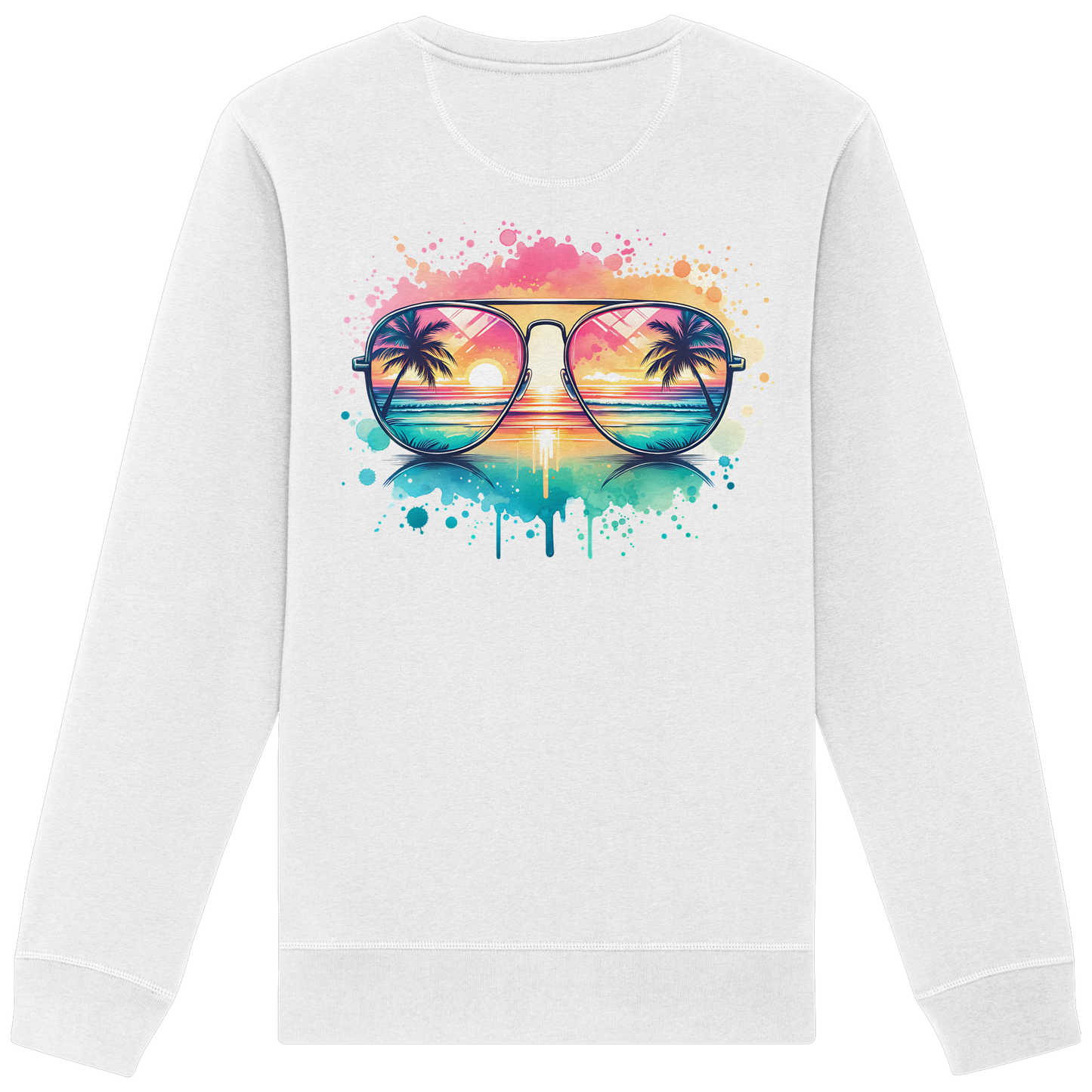 Tropical Sunset Glasses - Organic Sweatshirt