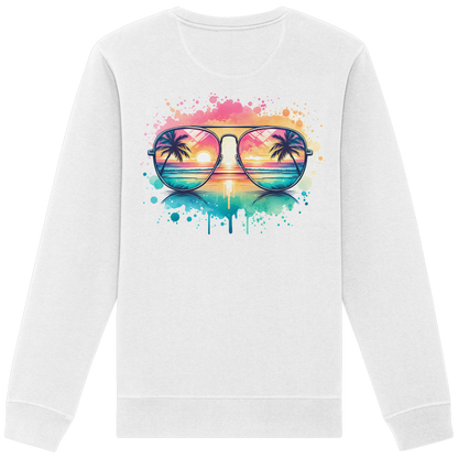 Tropical Sunset Glasses - Organic Sweatshirt