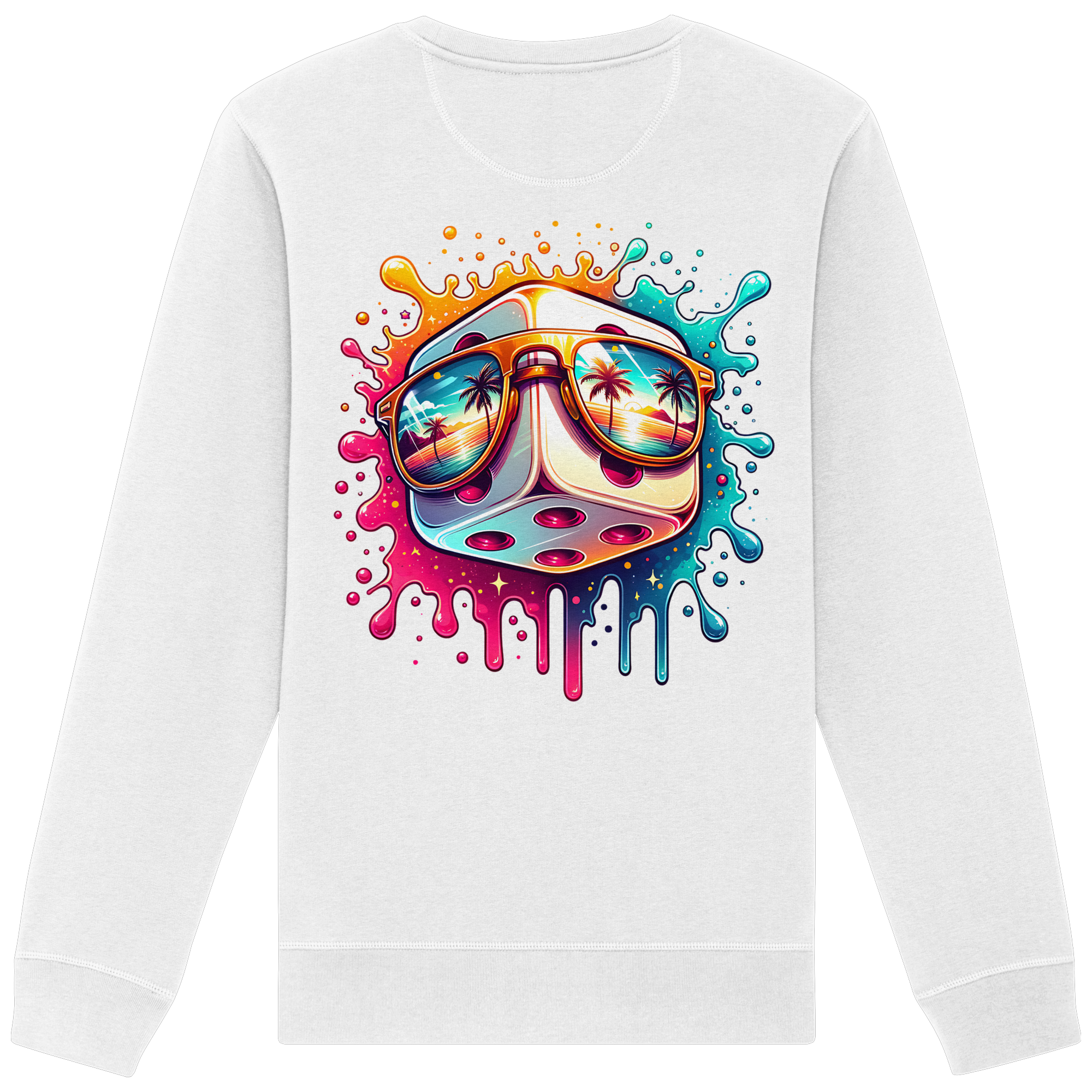 Sunset Vibes Dice - Organic Sweatshirt