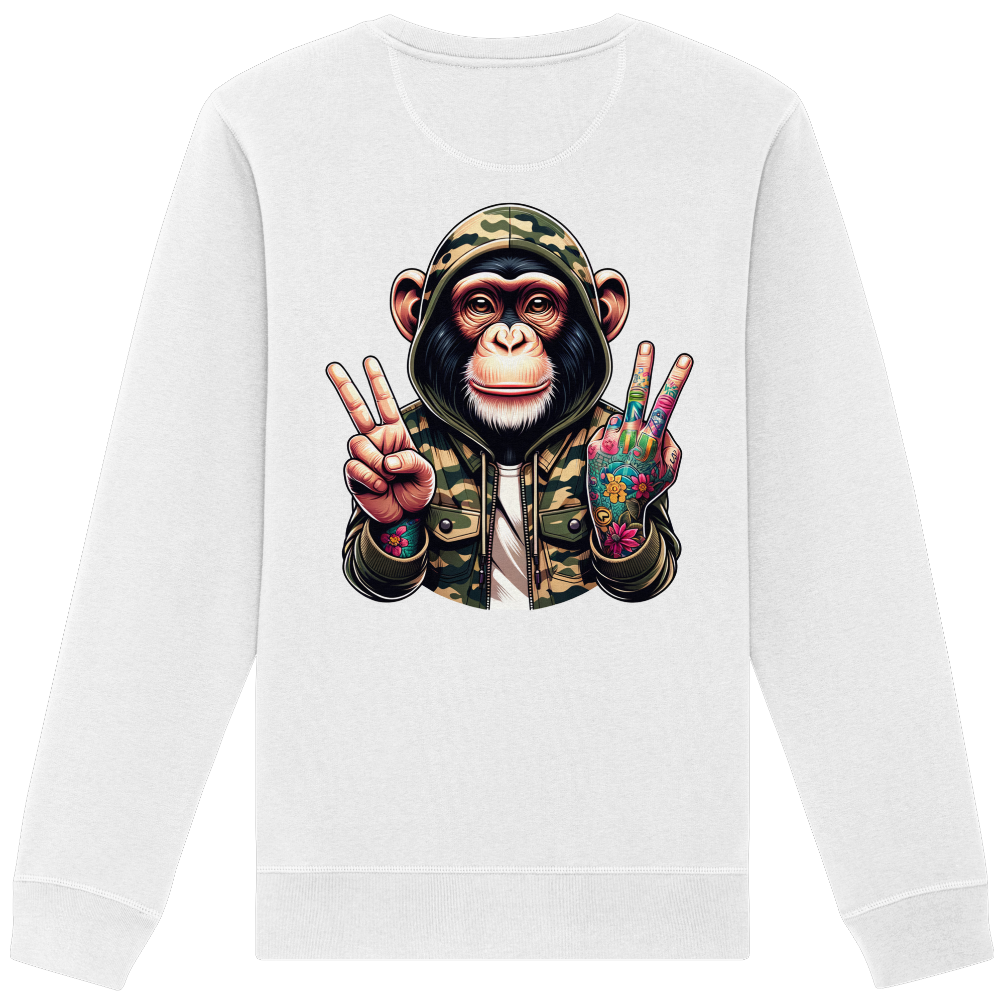 Jungle Ink Monkey - Organic Sweatshirt