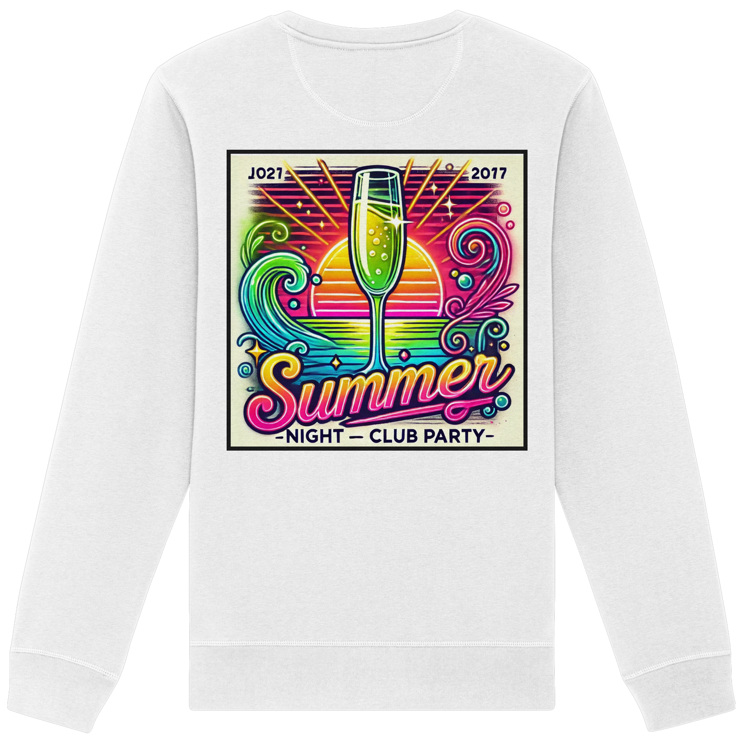 Ambiance fête d'été - Sweat-shirt bio
