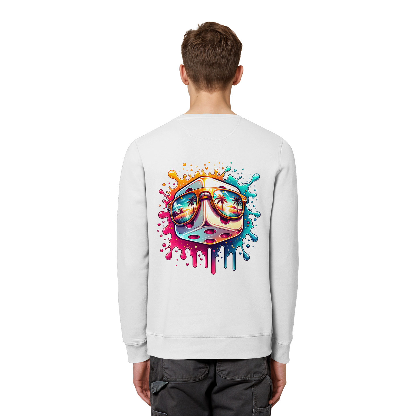 Sunset Vibes Dice - Organic Sweatshirt