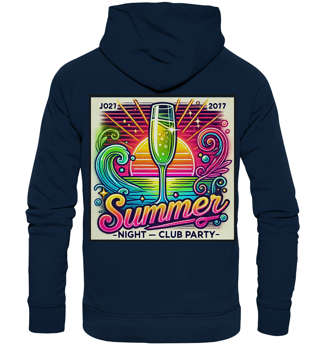 Summer Party Vibes - Organic Fashion Hoodie 