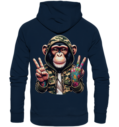 Jungle Ink Monkey - Organic Fashion Hoodie 