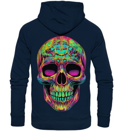 Psychedelic Skull - Organic Fashion Hoodie