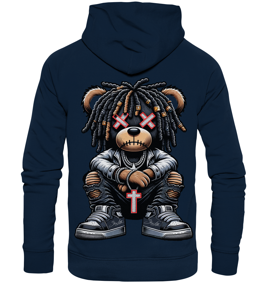 Badass Teddy - Organic Fashion Hoodie