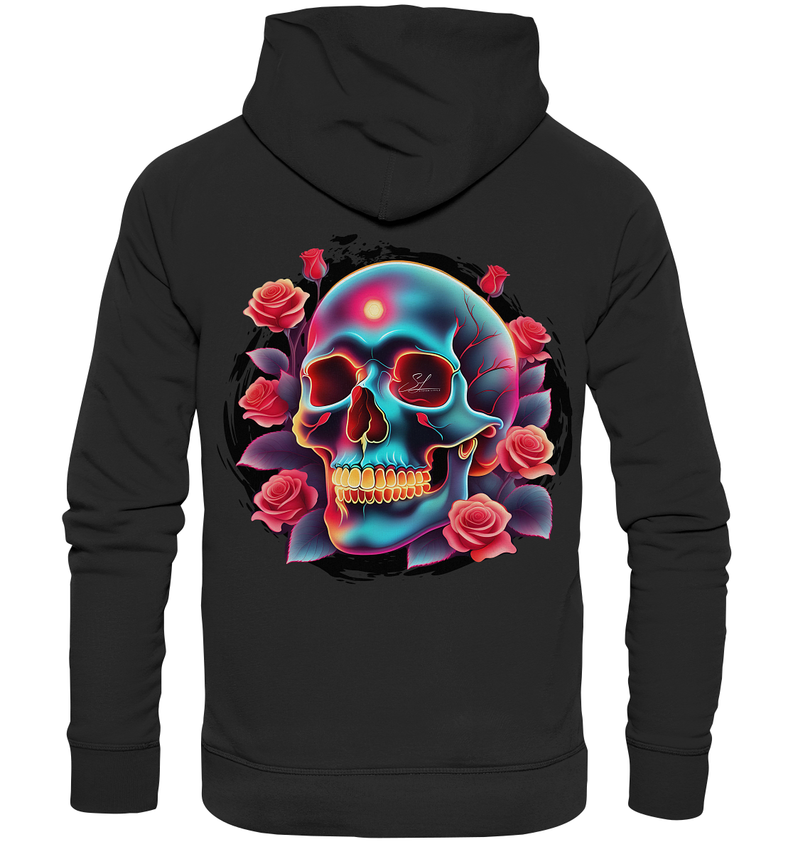 Glow Skull Design - Organic Fashion Hoodie