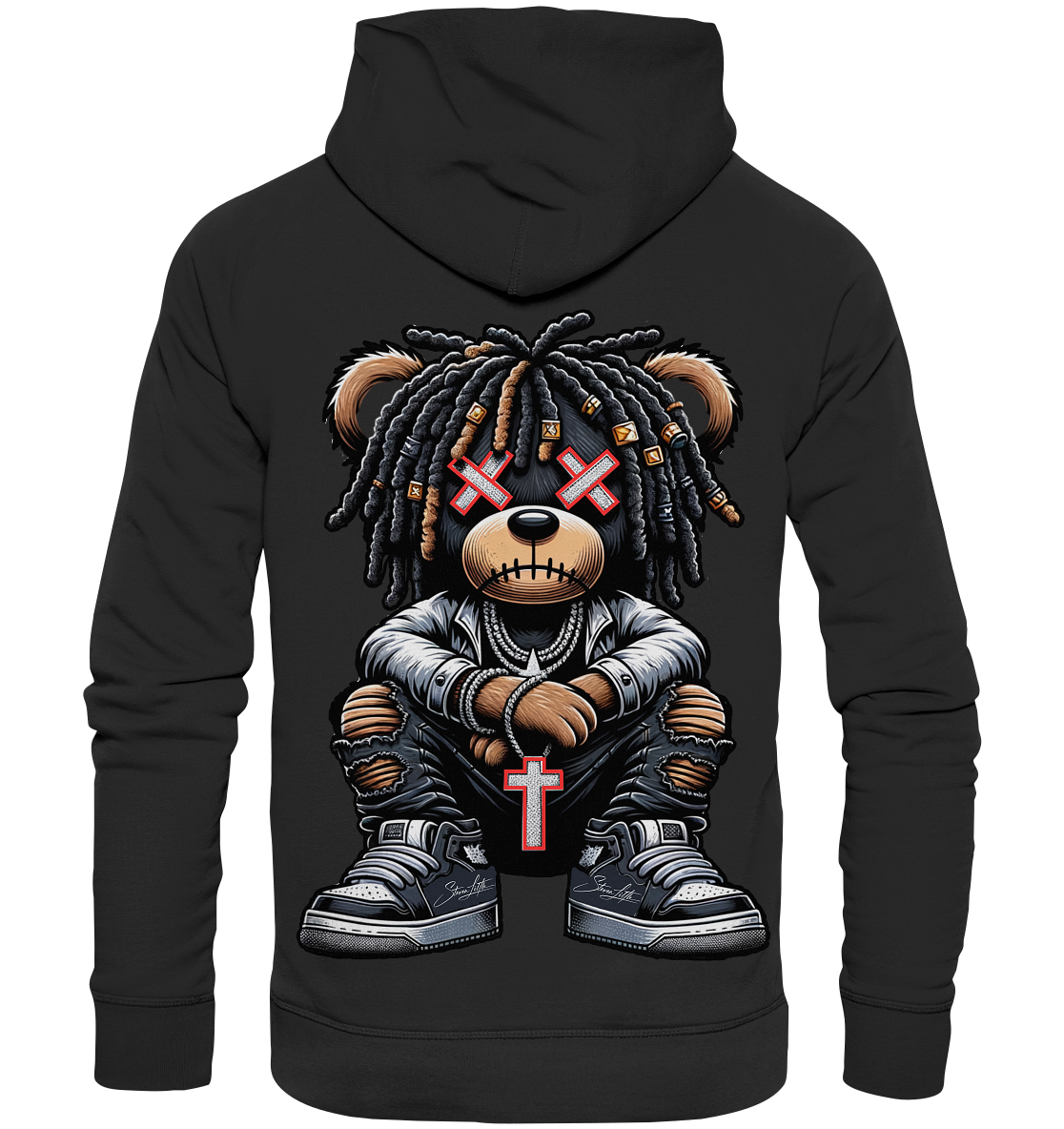 Badass Teddy - Organic Fashion Hoodie