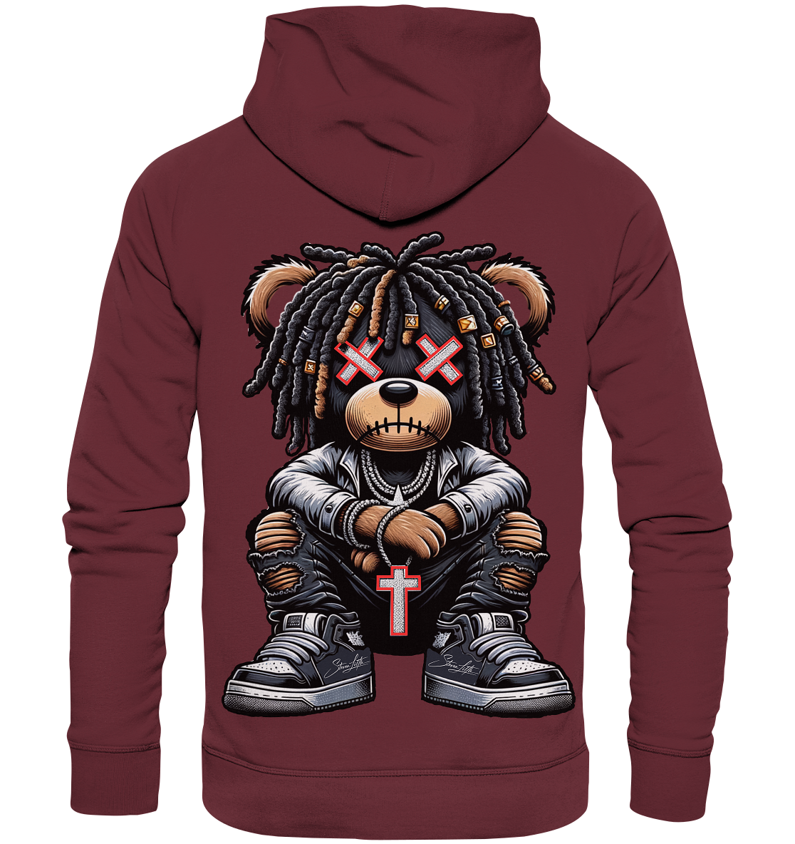 Badass Teddy - Organic Fashion Hoodie