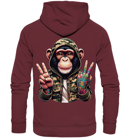 Jungle Ink Monkey - Organic Fashion Hoodie 