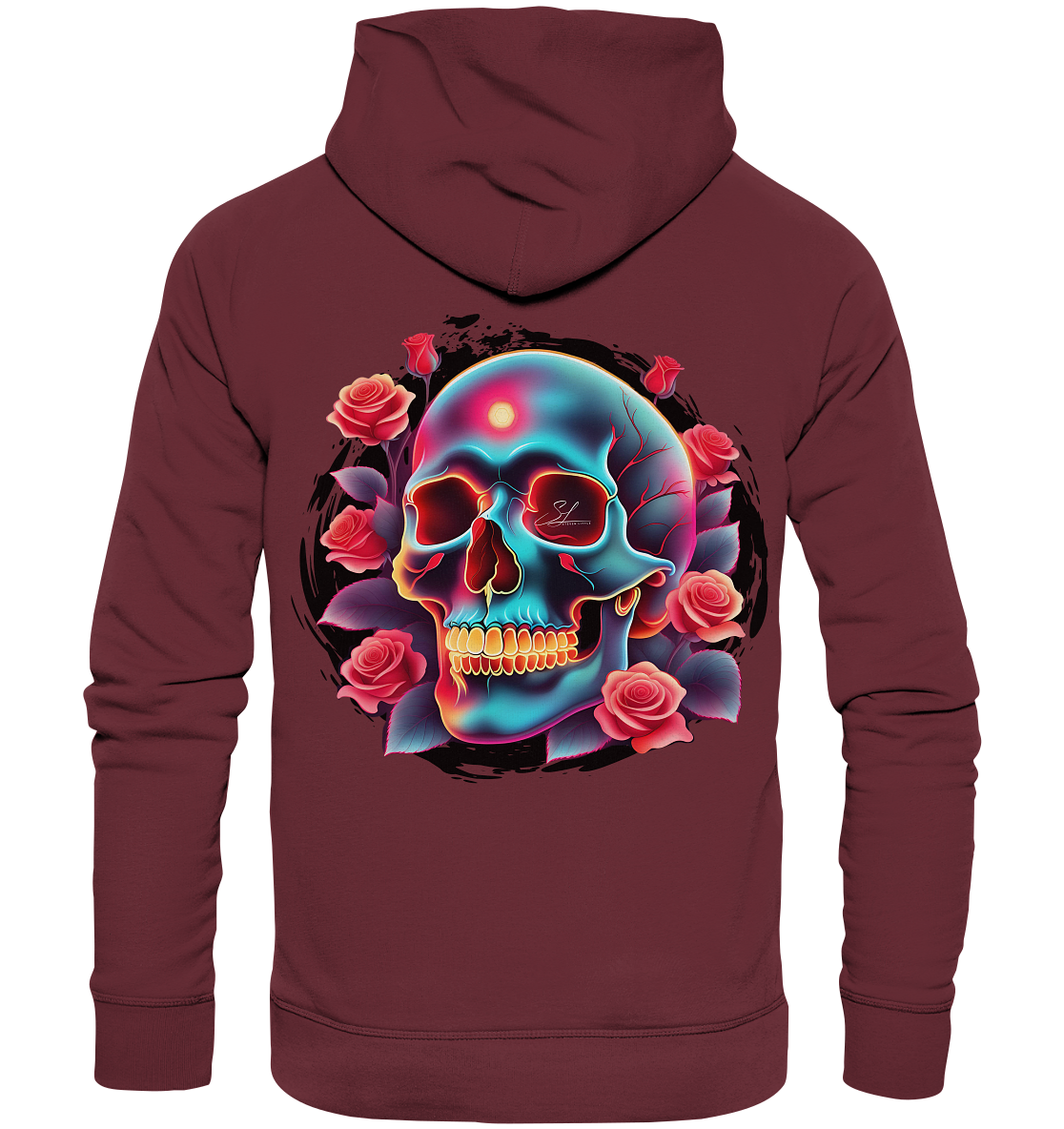 Glow Skull Design - Organic Fashion Hoodie