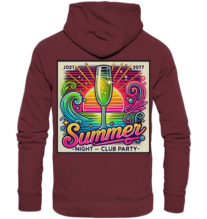 Summer Party Vibes - Organic Fashion Hoodie 