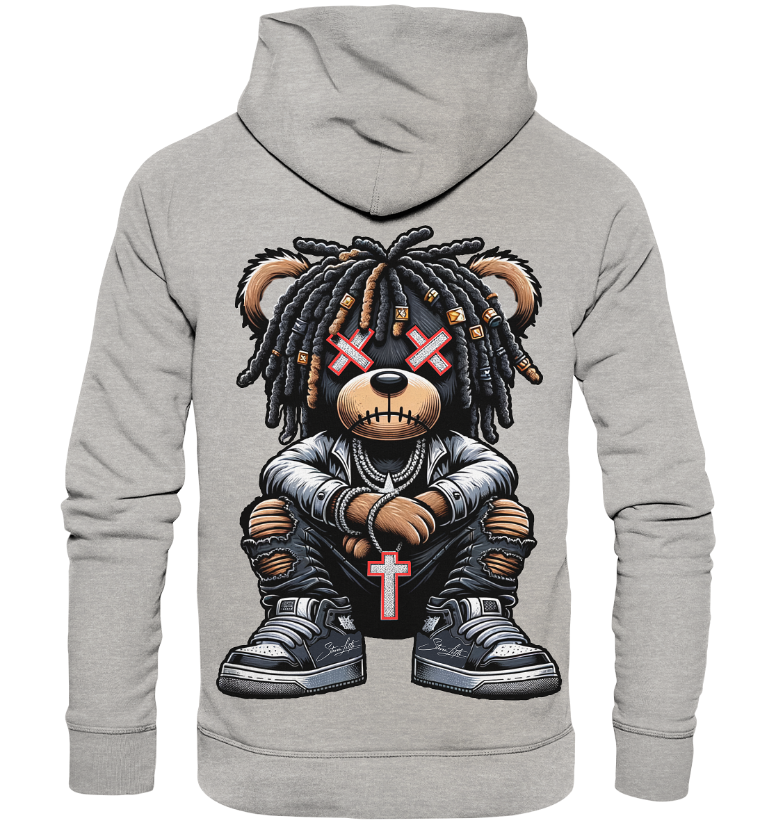 Badass Teddy - Organic Fashion Hoodie