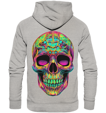 Psychedelic Skull - Organic Fashion Hoodie