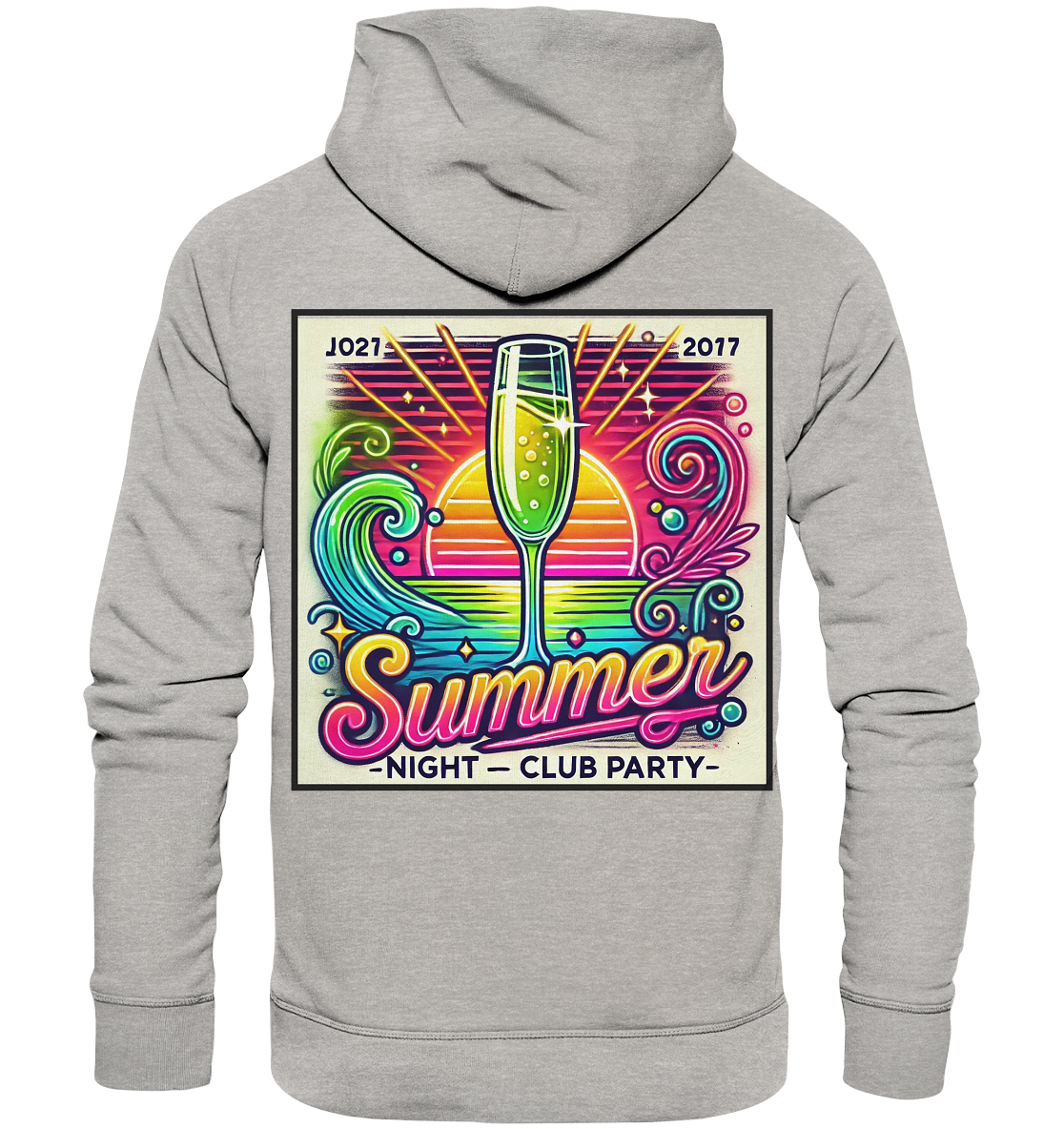 Summer Party Vibes - Organic Fashion Hoodie 