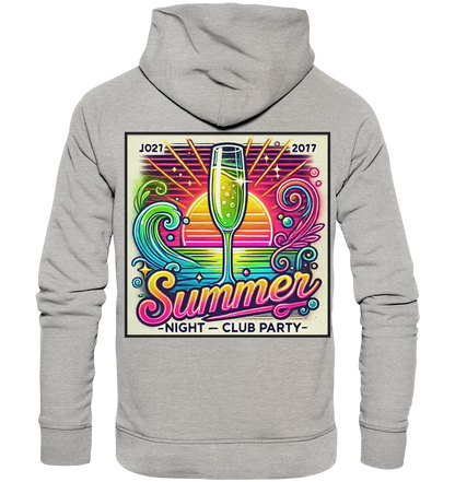 Summer Party Vibes - Organic Fashion Hoodie 
