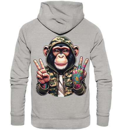 Jungle Ink Monkey - Organic Fashion Hoodie 