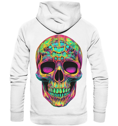 Psychedelic Skull - Organic Fashion Hoodie