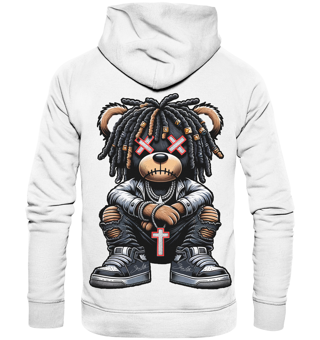 Badass Teddy - Organic Fashion Hoodie