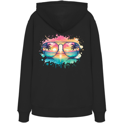 Tropical Sunset Glasses - Organic Hoodie