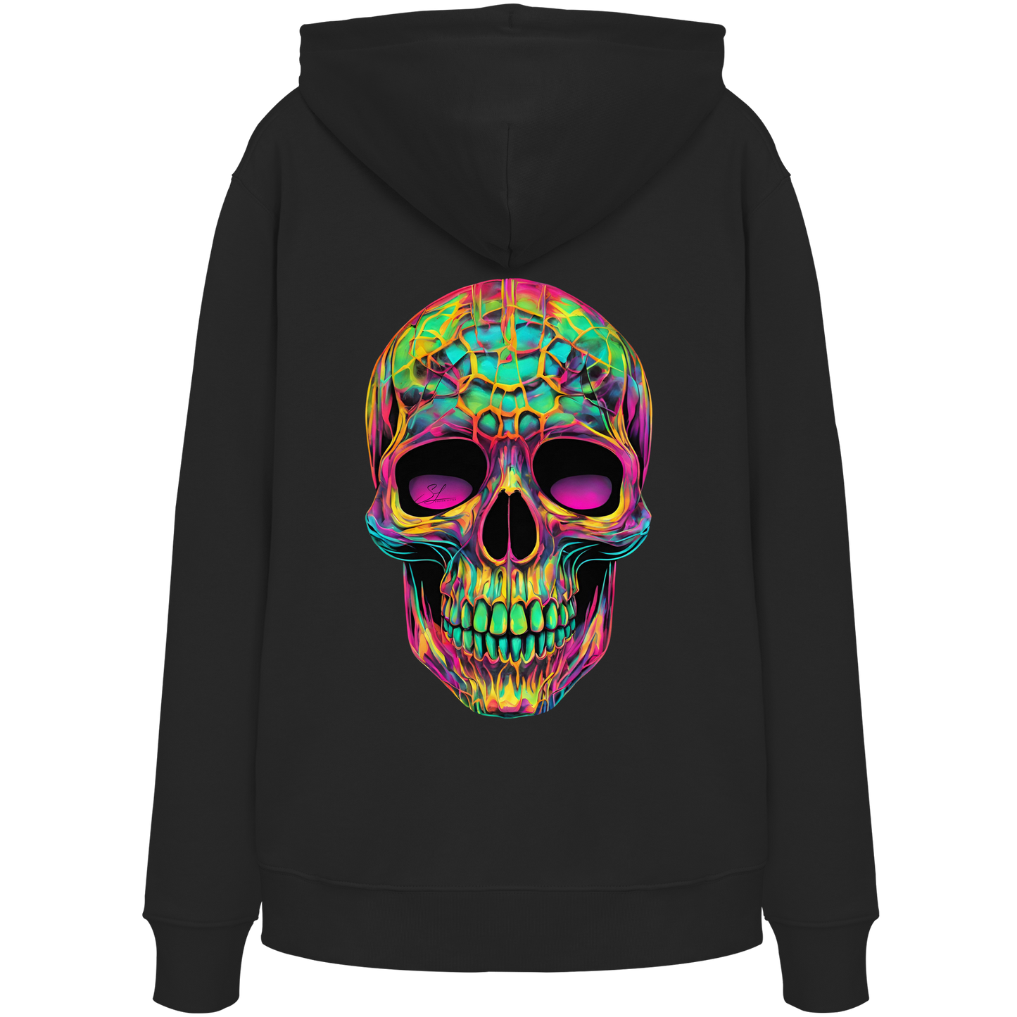 Psychedelic Skull - Organic Hoodie