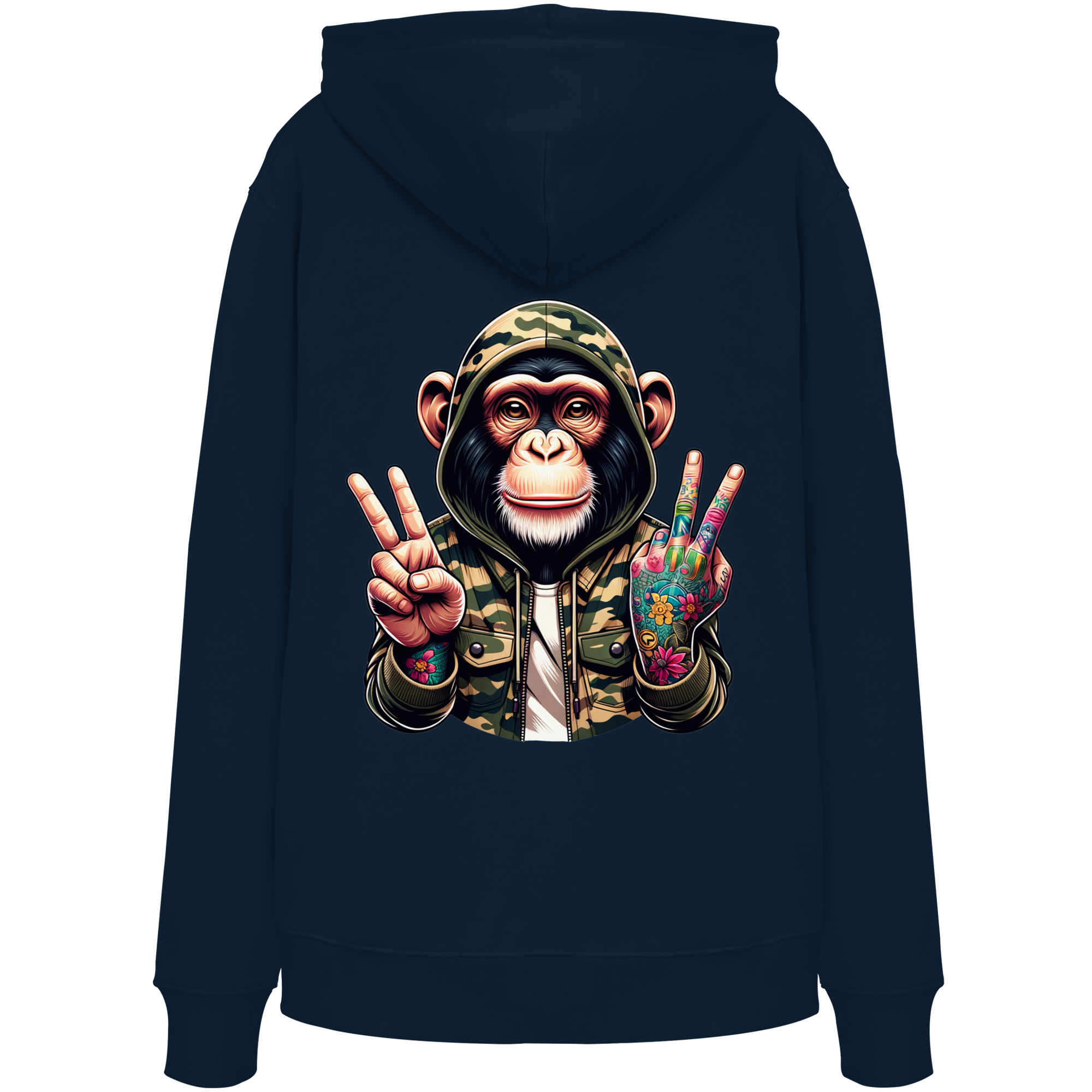 Jungle Ink Monkey - Organic Hoodie