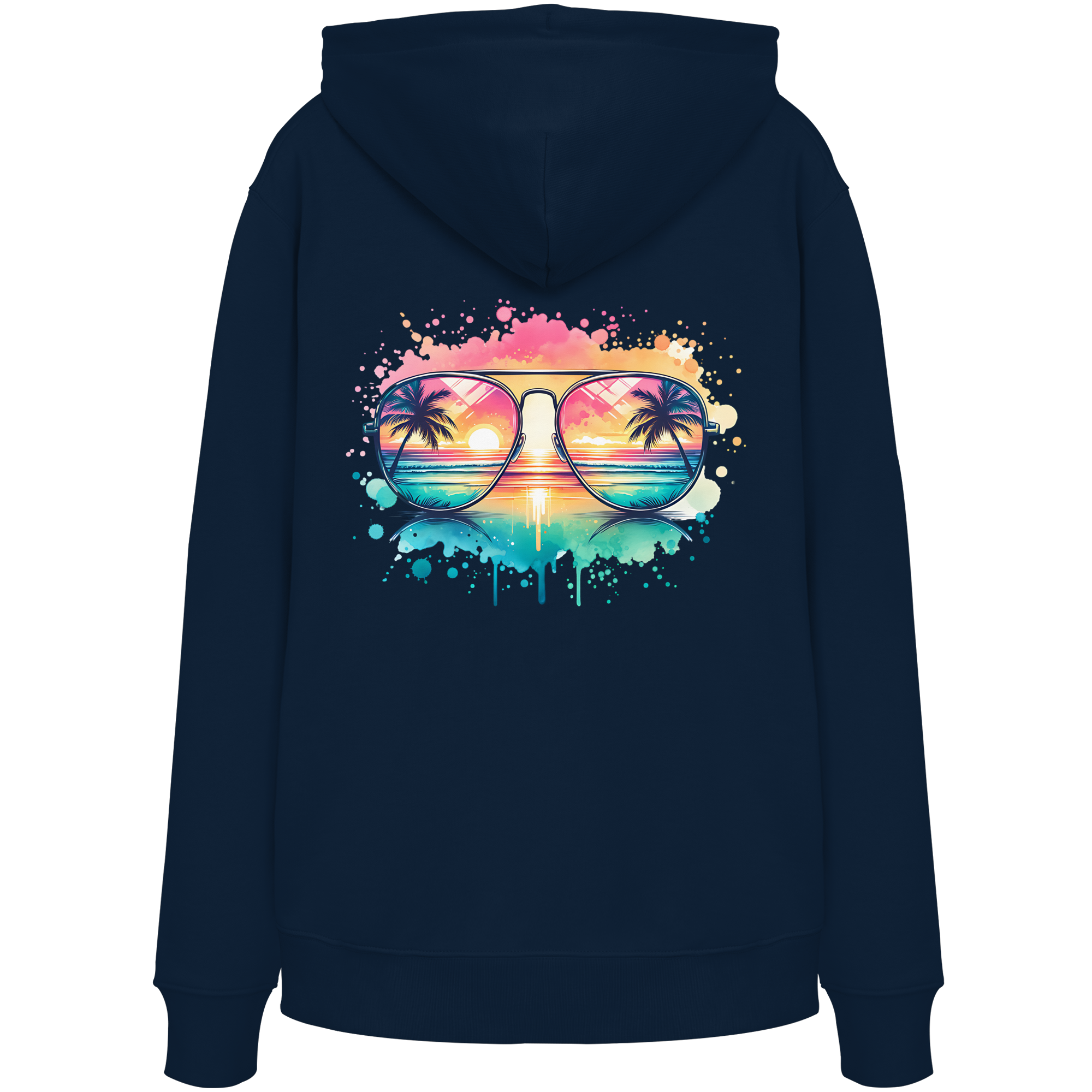 Tropical Sunset Glasses - Organic Hoodie