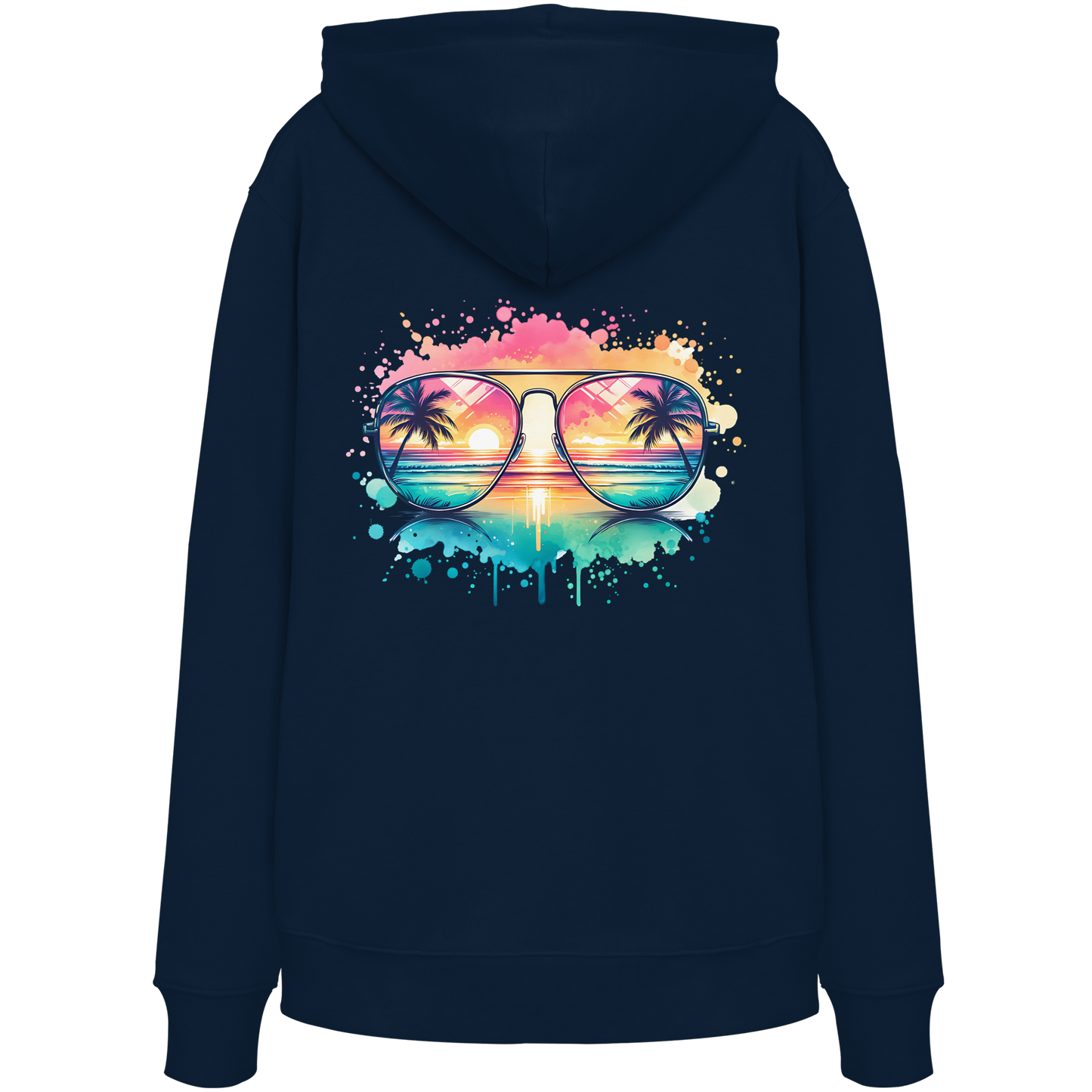 Tropical Sunset Glasses - Organic Hoodie